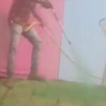 Watch: Man sprays green paint on dry grass ahead Global Investors Summit in Indore